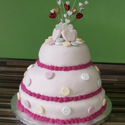 My 1St Attempt At A 3Tier Marshmallow Fondant Cake