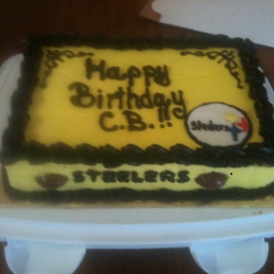 Steelers Birthday Cake