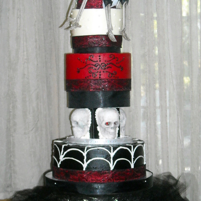 Halloween Wedding Cake