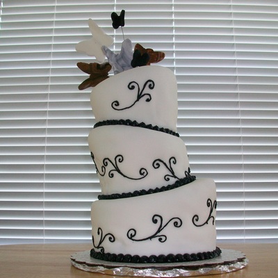 First Topsy Turvy Fondant Cake