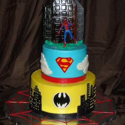 Super Heroes Cake