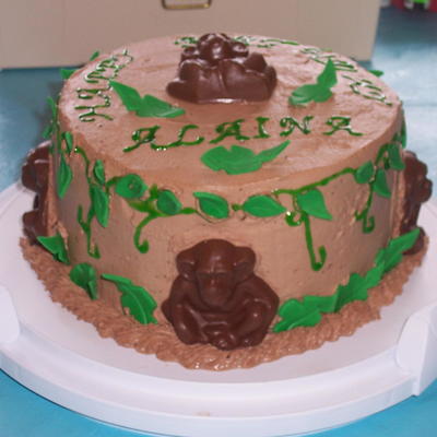 Whipped Cream Monkey Cake, August 2007