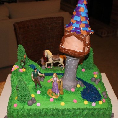 Rapunzel Tangled Birthday Cake