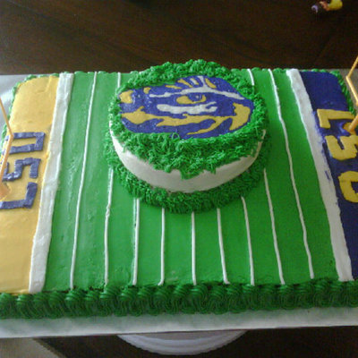 Lsu Football Field & Smash Cake