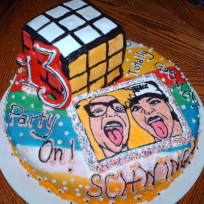 80's Theme Party Cake