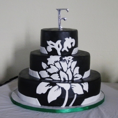 Black And White Flower Cut Out