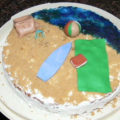 Beach Themed Bday Cake
