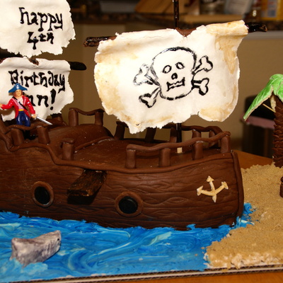 Pirate Ship Cake