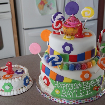 Candyland Birthday Cake