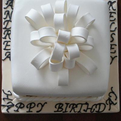 Gift Box Birthday Cake