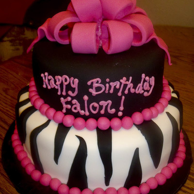 Pink And Black Zebra