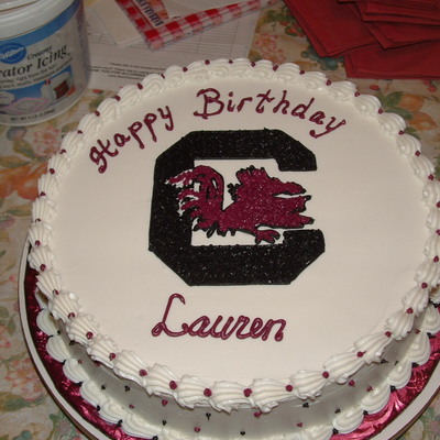 Univ Of Sc Gamecocks Birthday Cake