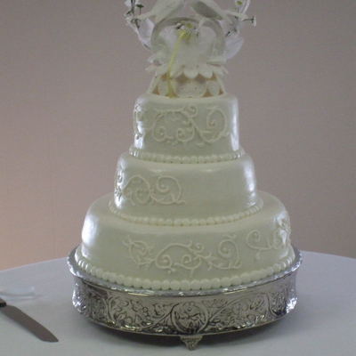 Lemon Wedding Cake With Rolled Buttercream