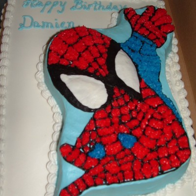 Spiderman Birthday Cake