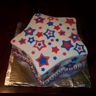4Th Of July Star Cake
