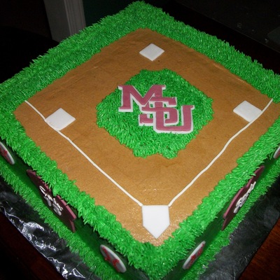 Msu Baseball Birthday Cake
