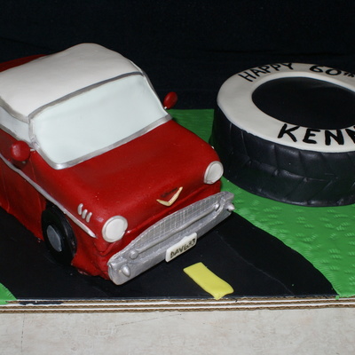 57 Chevy And Tire