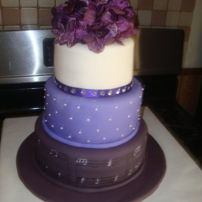 Purple Musical Cake