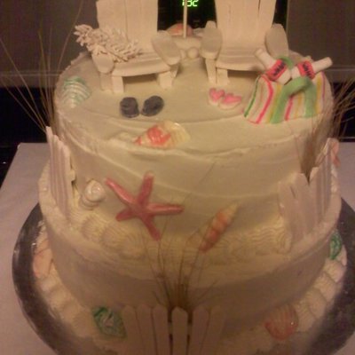 Beach Wedding Cake
