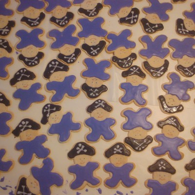 Little Pirate Baby Shower Cookies