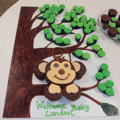 Monkey Cake And Cupcakes