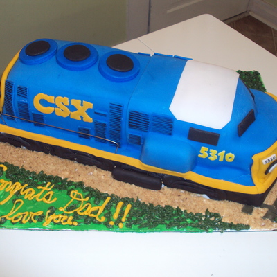 Csx Train Cake For My Conductor Husband