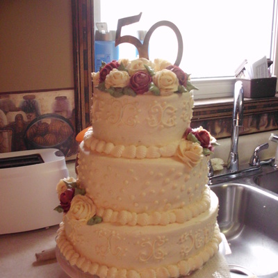 50Th Anniversary Cake
