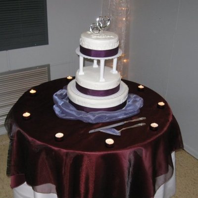 3 Tier Cake With Piping