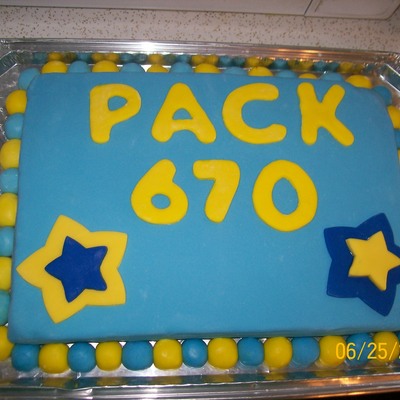 My First Fondant Covered Cake.