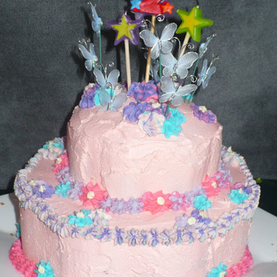 Princess Flower Butterfly Cake