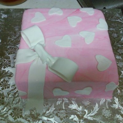 Pink Gift Cake