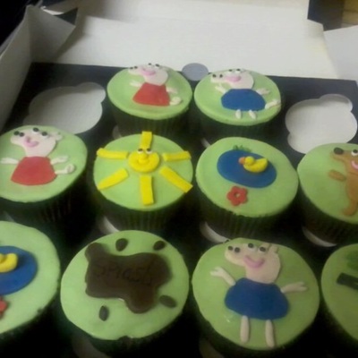 Peppa Cupcakes