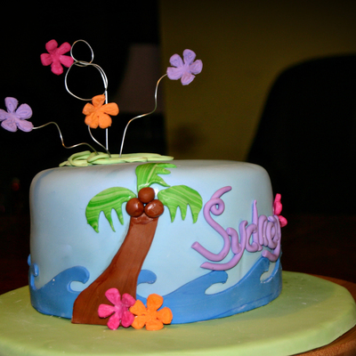 Luau Birthday Cake
