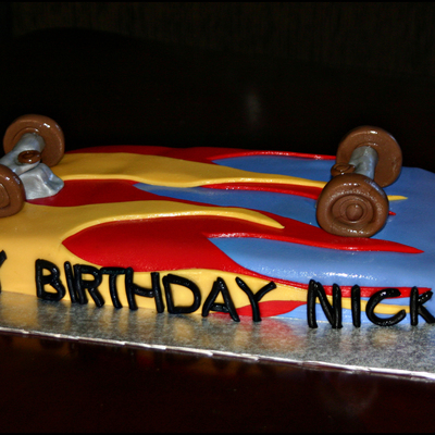 Boy Skateboard Cake