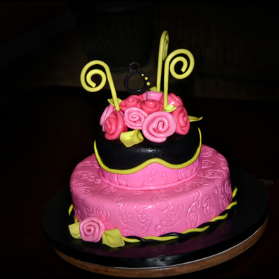 Flower Birthday Cake