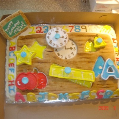 Wood Puzzle Cake
