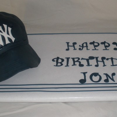 Yankees Hat Cake