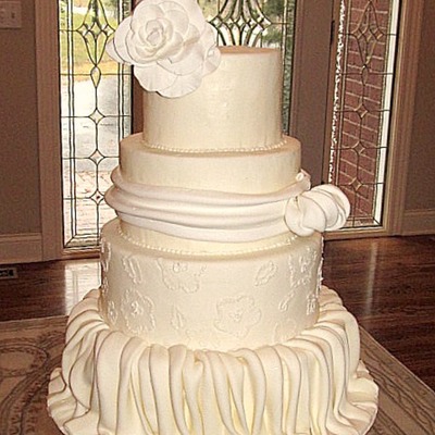 Draped Wedding Cake