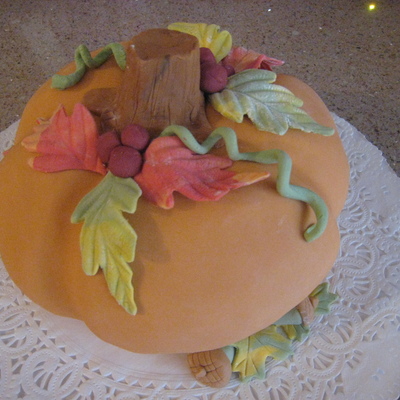 Carved Pumpkin Cake