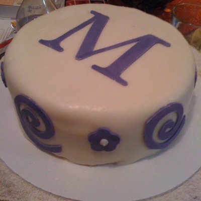 Purple Cricut Cake