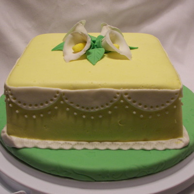 First Fondant Covered Cake