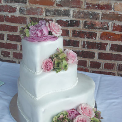 Heart Wedding Cake
