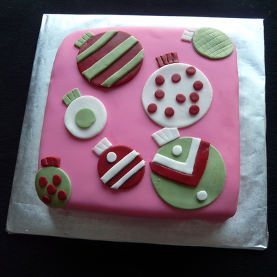 Christmas Ornament Cake