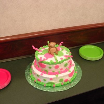 Monkey Baby Shower Cake