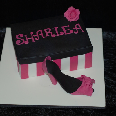Pink Shoe And Shoebox