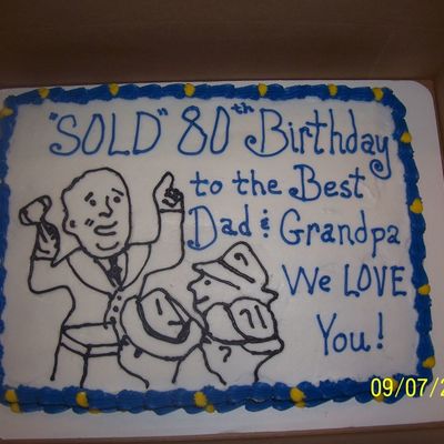 Autioneer Birthday Cake