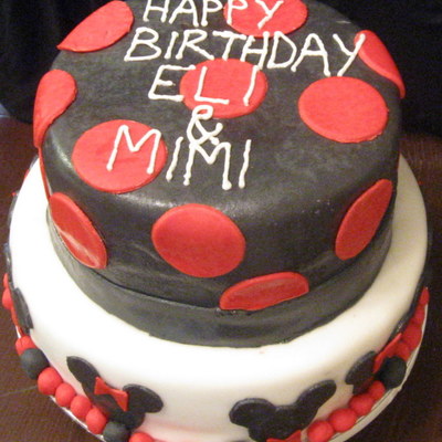 Mickey And Minnie Mouse Cake
