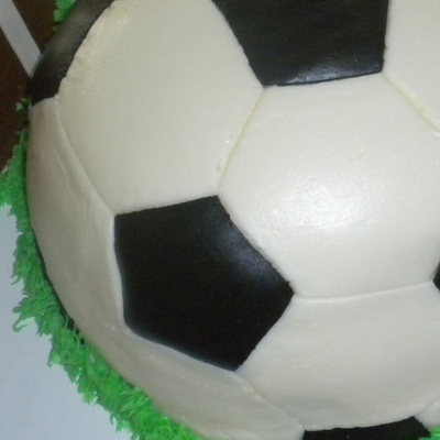 Soccer Ball Cake - Butter Cream