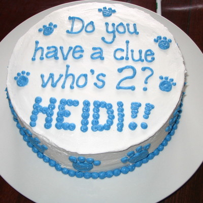Blue's Clues Inspired Cake