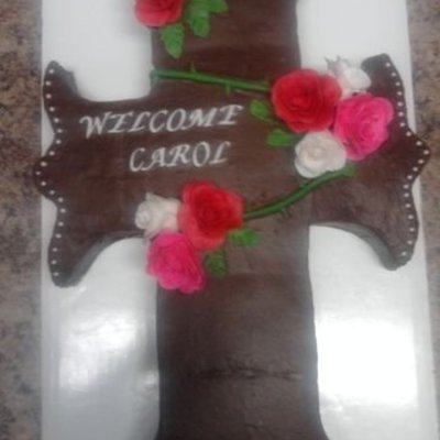 Welcome Home Cross Cake